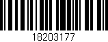 Código de barras (EAN, GTIN, SKU, ISBN): '18203177'