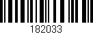 Código de barras (EAN, GTIN, SKU, ISBN): '182033'