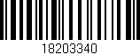 Código de barras (EAN, GTIN, SKU, ISBN): '18203340'