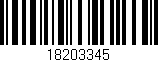 Código de barras (EAN, GTIN, SKU, ISBN): '18203345'