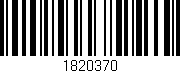 Código de barras (EAN, GTIN, SKU, ISBN): '1820370'