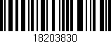 Código de barras (EAN, GTIN, SKU, ISBN): '18203830'