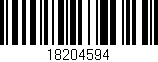 Código de barras (EAN, GTIN, SKU, ISBN): '18204594'