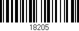 Código de barras (EAN, GTIN, SKU, ISBN): '18205'