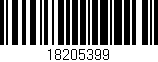 Código de barras (EAN, GTIN, SKU, ISBN): '18205399'