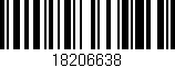 Código de barras (EAN, GTIN, SKU, ISBN): '18206638'
