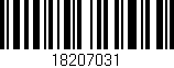 Código de barras (EAN, GTIN, SKU, ISBN): '18207031'