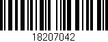 Código de barras (EAN, GTIN, SKU, ISBN): '18207042'