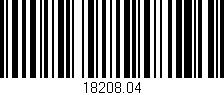 Código de barras (EAN, GTIN, SKU, ISBN): '18208.04'