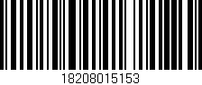 Código de barras (EAN, GTIN, SKU, ISBN): '18208015153'
