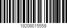 Código de barras (EAN, GTIN, SKU, ISBN): '18208015559'