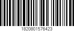 Código de barras (EAN, GTIN, SKU, ISBN): '1820801576423'