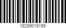 Código de barras (EAN, GTIN, SKU, ISBN): '18208019199'