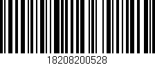 Código de barras (EAN, GTIN, SKU, ISBN): '18208200528'