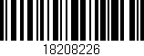 Código de barras (EAN, GTIN, SKU, ISBN): '18208226'