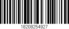 Código de barras (EAN, GTIN, SKU, ISBN): '18208254927'