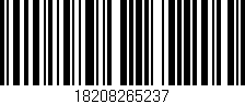Código de barras (EAN, GTIN, SKU, ISBN): '18208265237'