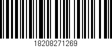 Código de barras (EAN, GTIN, SKU, ISBN): '18208271269'