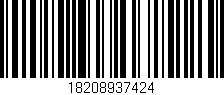 Código de barras (EAN, GTIN, SKU, ISBN): '18208937424'
