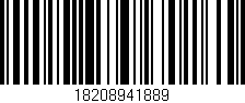 Código de barras (EAN, GTIN, SKU, ISBN): '18208941889'
