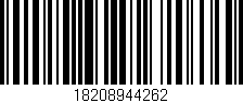 Código de barras (EAN, GTIN, SKU, ISBN): '18208944262'