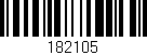 Código de barras (EAN, GTIN, SKU, ISBN): '182105'