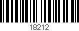 Código de barras (EAN, GTIN, SKU, ISBN): '18212'