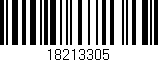Código de barras (EAN, GTIN, SKU, ISBN): '18213305'