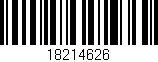 Código de barras (EAN, GTIN, SKU, ISBN): '18214626'