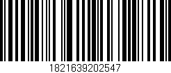 Código de barras (EAN, GTIN, SKU, ISBN): '1821639202547'