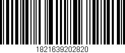 Código de barras (EAN, GTIN, SKU, ISBN): '1821639202820'