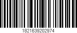 Código de barras (EAN, GTIN, SKU, ISBN): '1821639202974'
