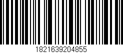 Código de barras (EAN, GTIN, SKU, ISBN): '1821639204855'