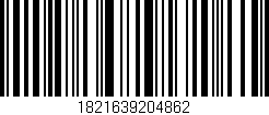 Código de barras (EAN, GTIN, SKU, ISBN): '1821639204862'