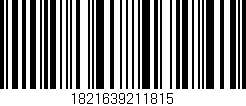 Código de barras (EAN, GTIN, SKU, ISBN): '1821639211815'