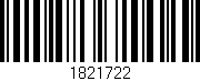 Código de barras (EAN, GTIN, SKU, ISBN): '1821722'