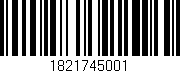 Código de barras (EAN, GTIN, SKU, ISBN): '1821745001'