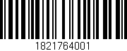 Código de barras (EAN, GTIN, SKU, ISBN): '1821764001'