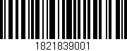 Código de barras (EAN, GTIN, SKU, ISBN): '1821839001'