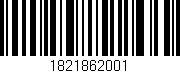 Código de barras (EAN, GTIN, SKU, ISBN): '1821862001'