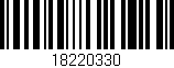 Código de barras (EAN, GTIN, SKU, ISBN): '18220330'