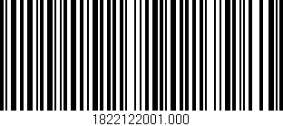 Código de barras (EAN, GTIN, SKU, ISBN): '1822122001.000'