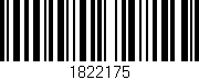 Código de barras (EAN, GTIN, SKU, ISBN): '1822175'