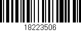 Código de barras (EAN, GTIN, SKU, ISBN): '18223506'