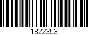 Código de barras (EAN, GTIN, SKU, ISBN): '1822353'