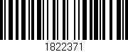 Código de barras (EAN, GTIN, SKU, ISBN): '1822371'