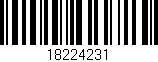 Código de barras (EAN, GTIN, SKU, ISBN): '18224231'
