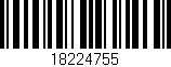Código de barras (EAN, GTIN, SKU, ISBN): '18224755'