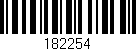 Código de barras (EAN, GTIN, SKU, ISBN): '182254'