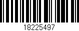 Código de barras (EAN, GTIN, SKU, ISBN): '18225497'